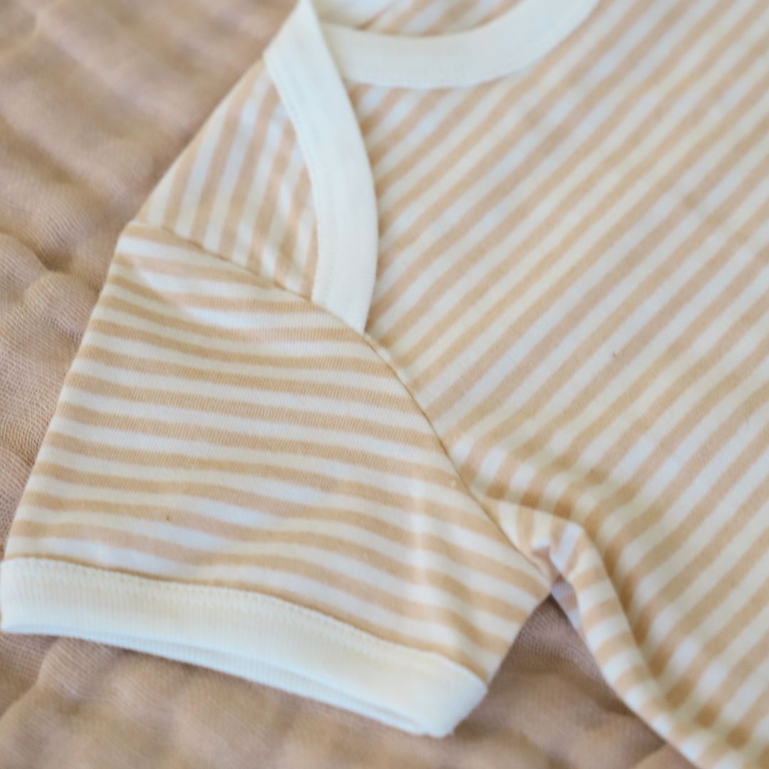 Organic Cotton Stripe Jersey Bodysuit