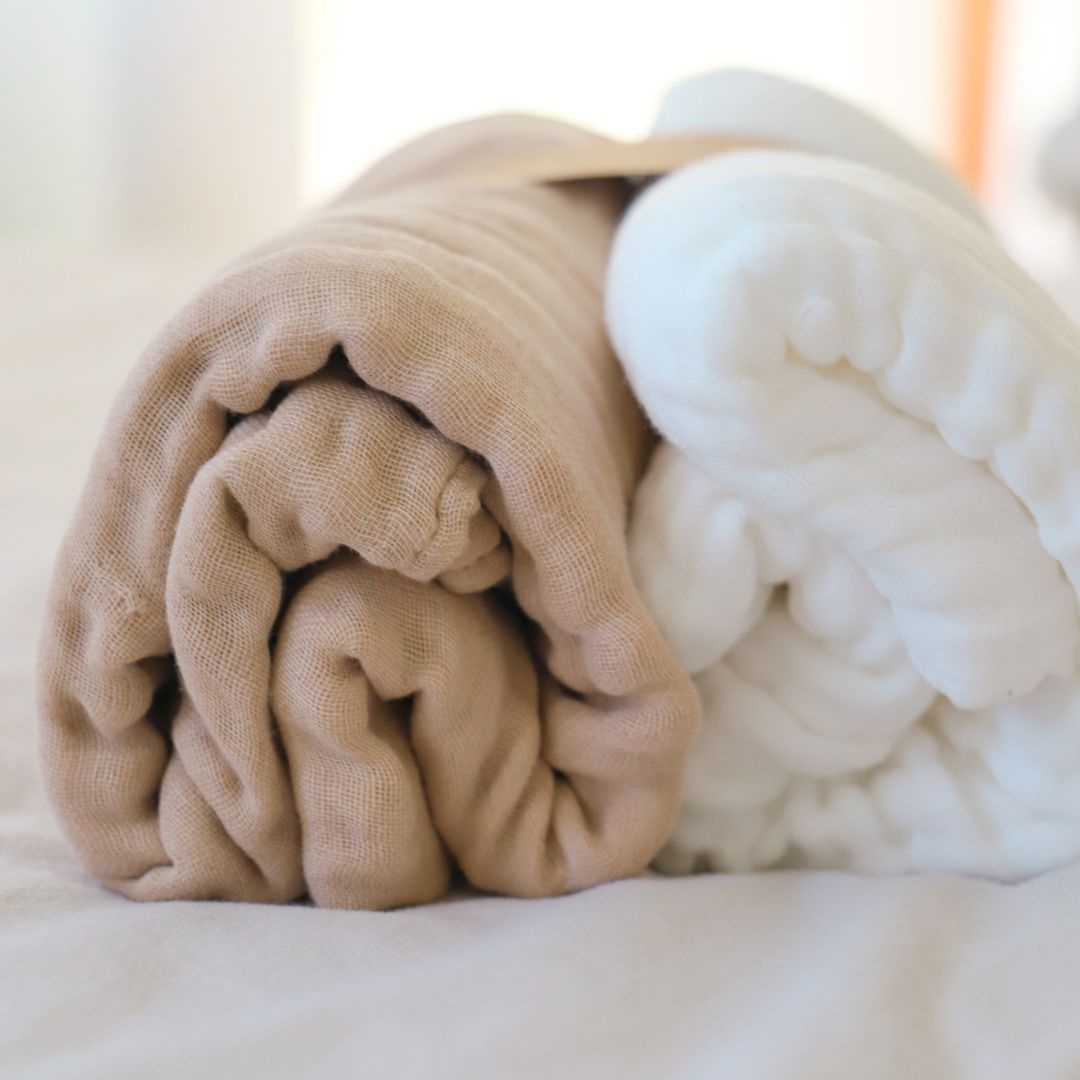 Organic Cotton Baby Muslin Wrap (2-Pack)