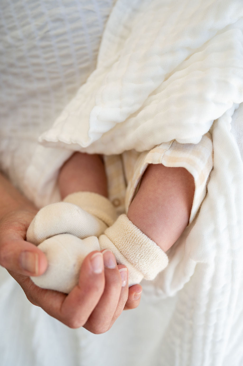 Organic Cotton Ribbed Baby Socks (3 Pack)