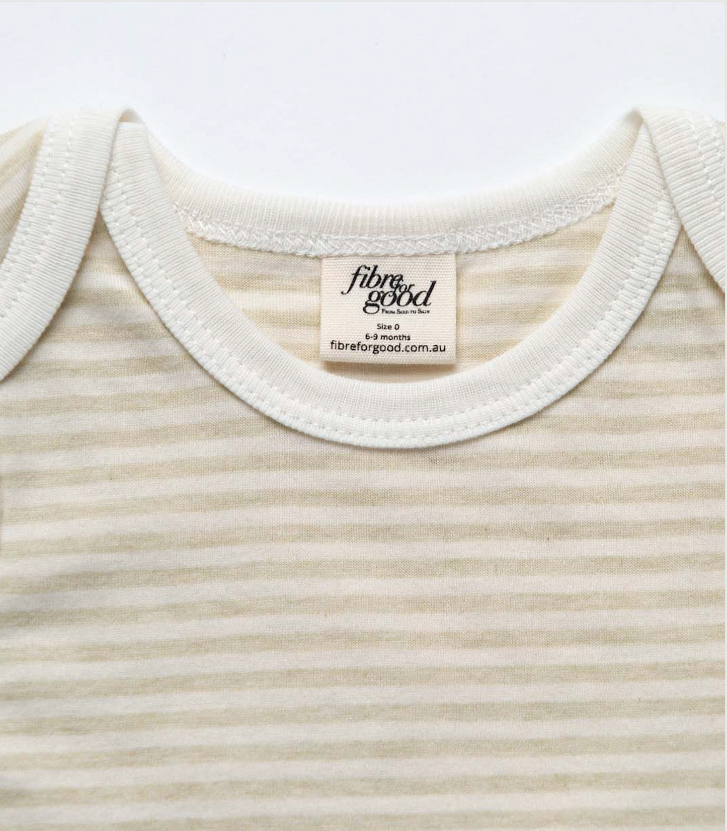 Organic Cotton Stripe Jersey Bodysuit
