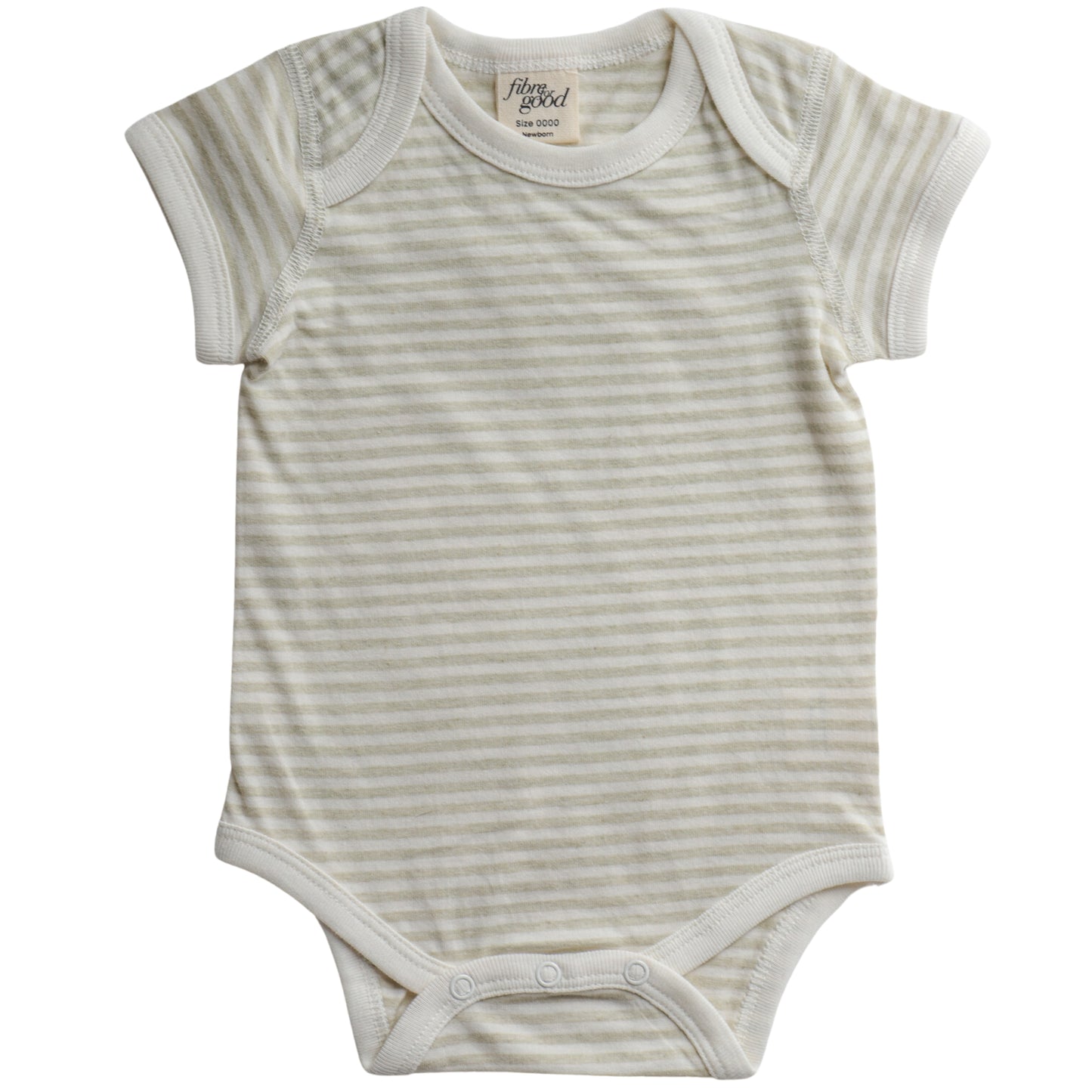 Organic Cotton Stripe Jersey Bodysuit