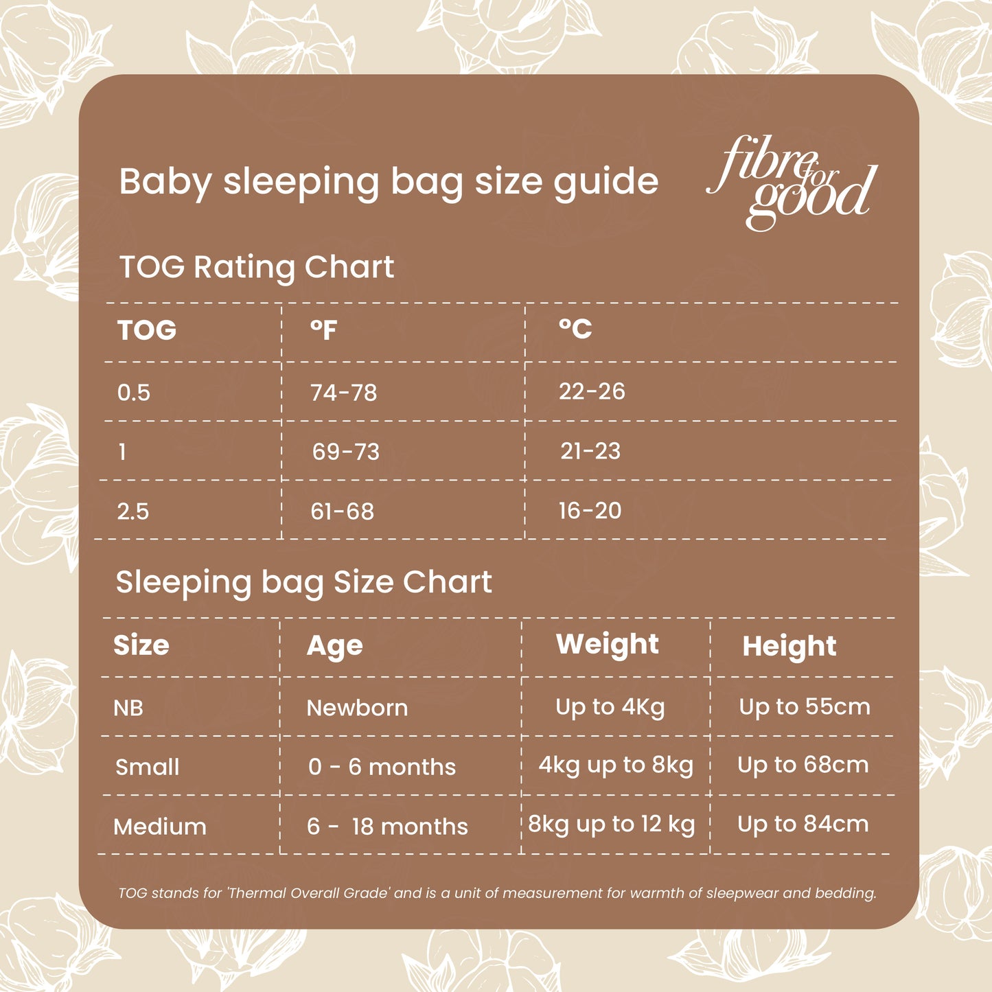 Organic Cotton Baby Sleeping Bag (2.5 TOG)