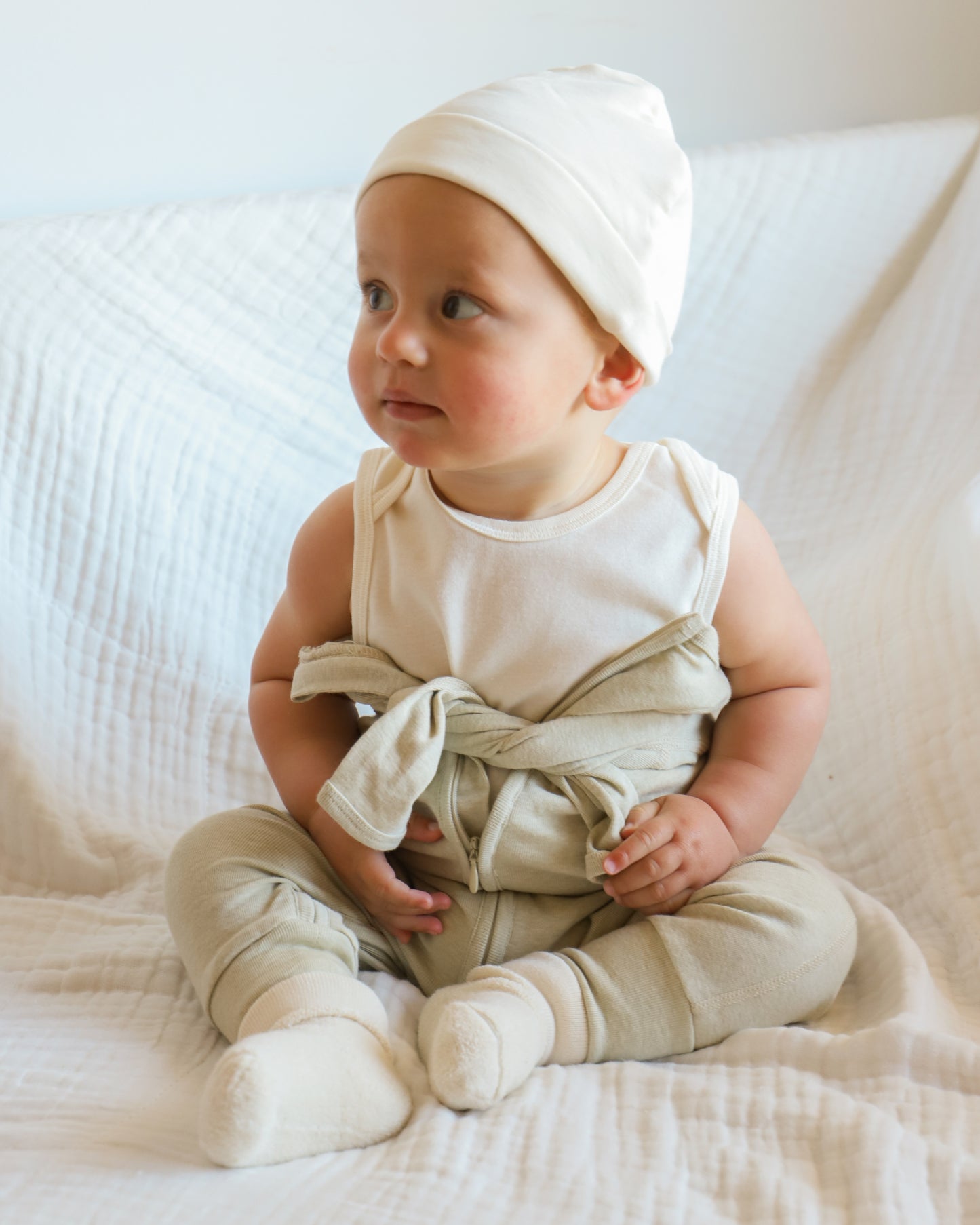 Organic Cotton Sleeveless Baby Bodysuit