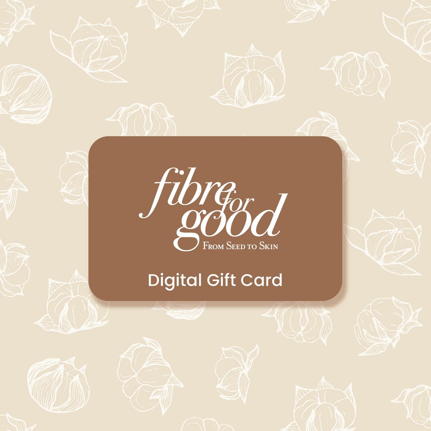 fibre for good, digital gift card