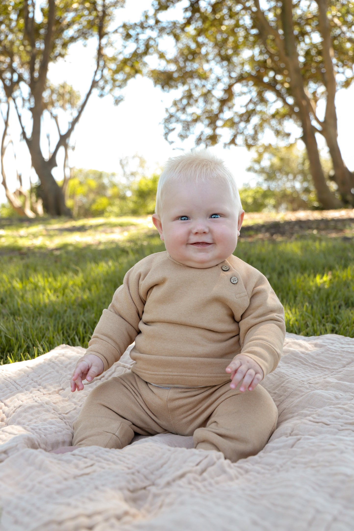 organic brushed fleece set