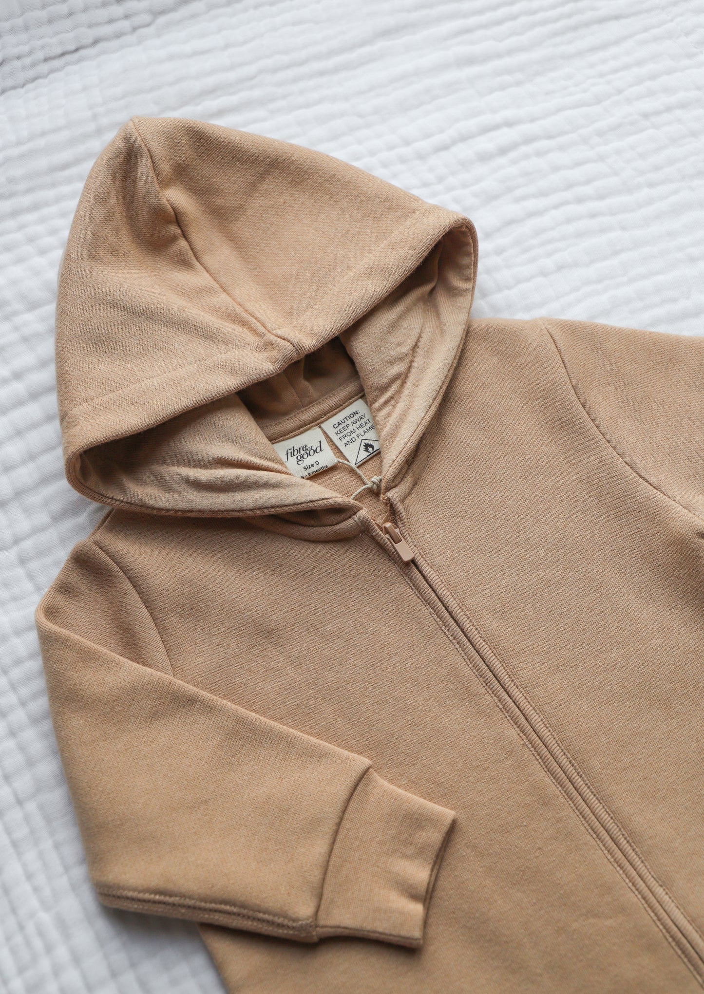 organic everyday zip up playsuit - Undyed detail