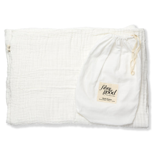 Muslin Blanket, Natural White