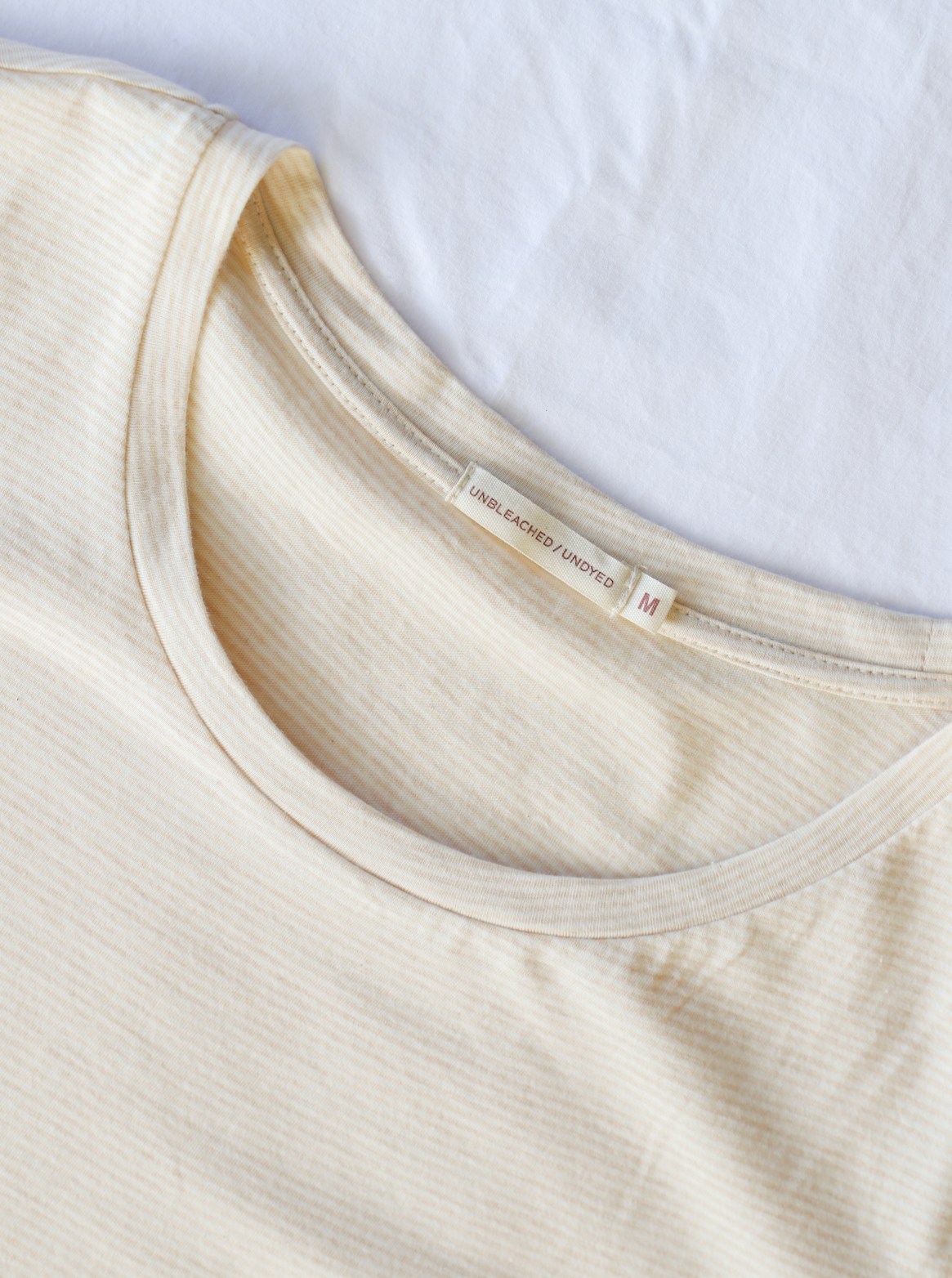 Unbeach/ Undyed, Stripe Crewneck Tee
