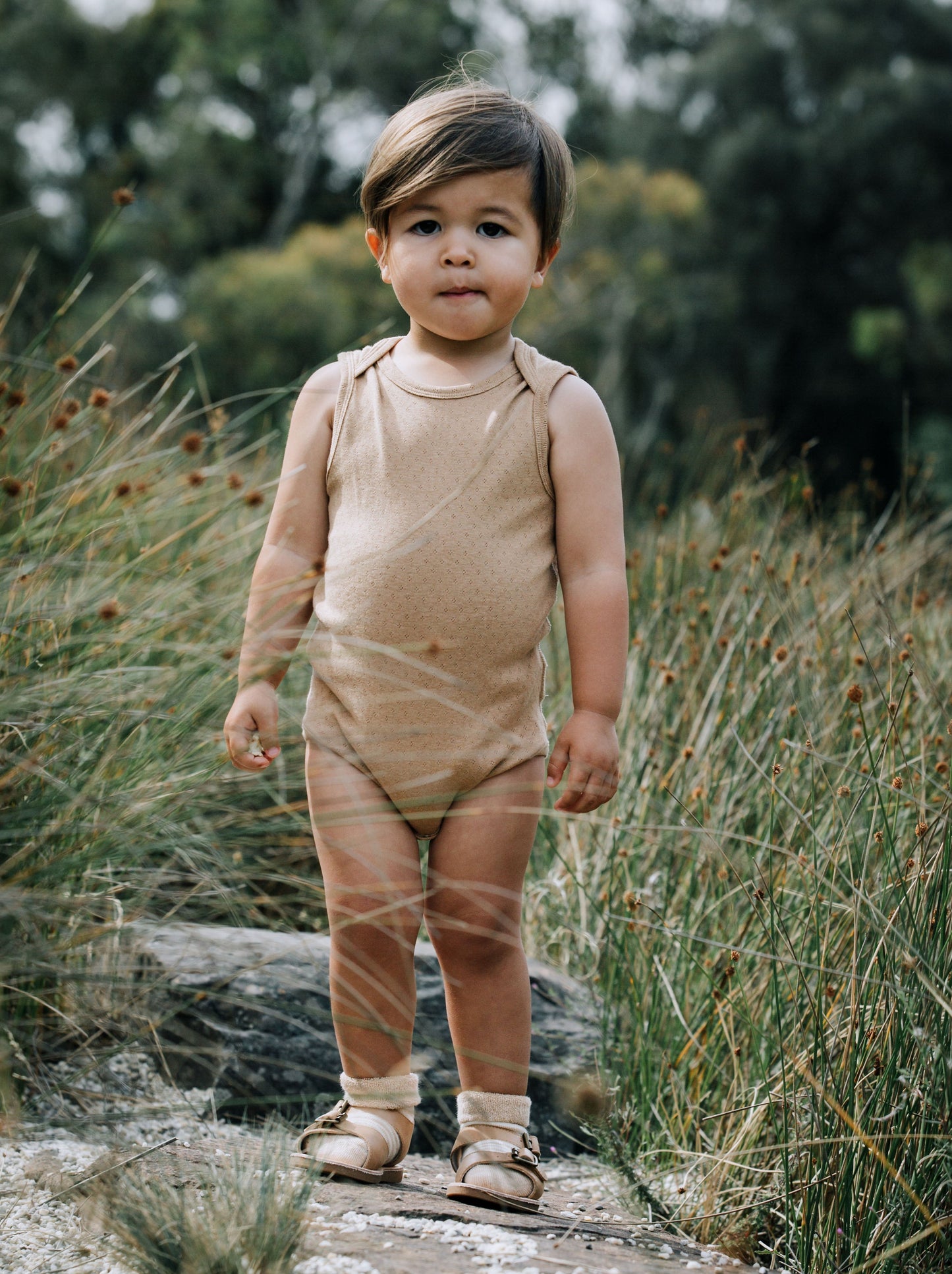 Baby in Sleeveless bodysuit