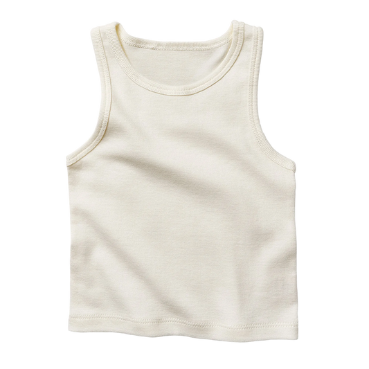 Baby Singlet , Natural White