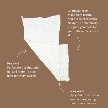 Organic Muslin Burp Cloths (2-Pack)
