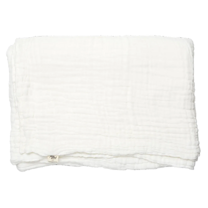 6-layer voile, size 180cm x 135cm, Natural white