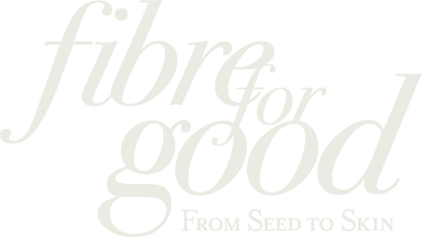 Logo with 'fibre for good' text on a white background
