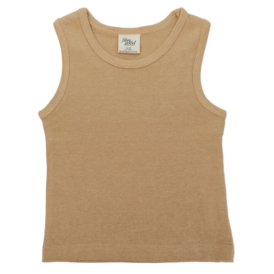 Baby Singlet, Dark Brown