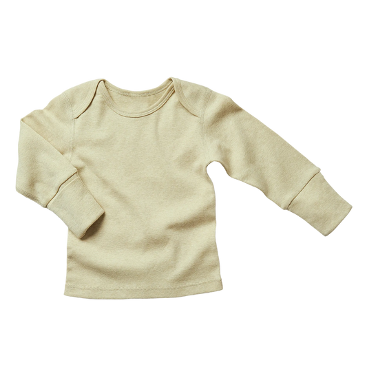 sage green organic natural colour cotton  sweatshirt on a white background
