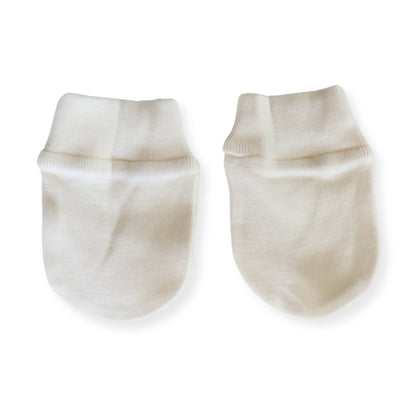 natural white mittens