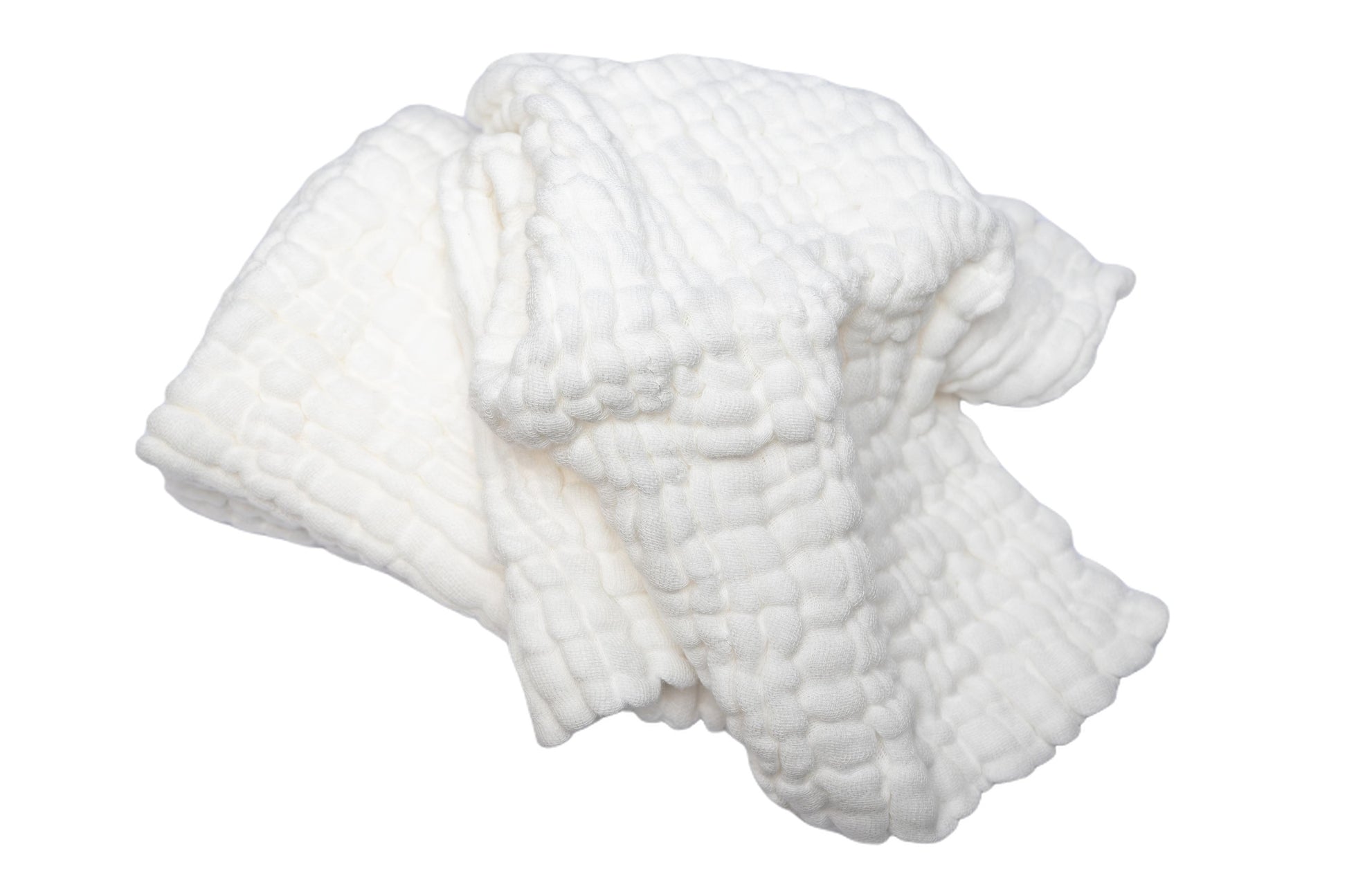 Muslin reusable Wipes - White 