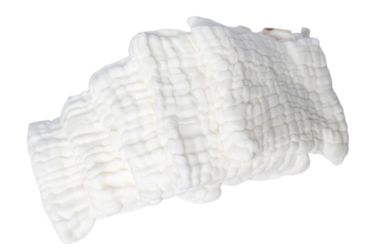 A set of organic cotton muslin  reusable baby wipes -detail 