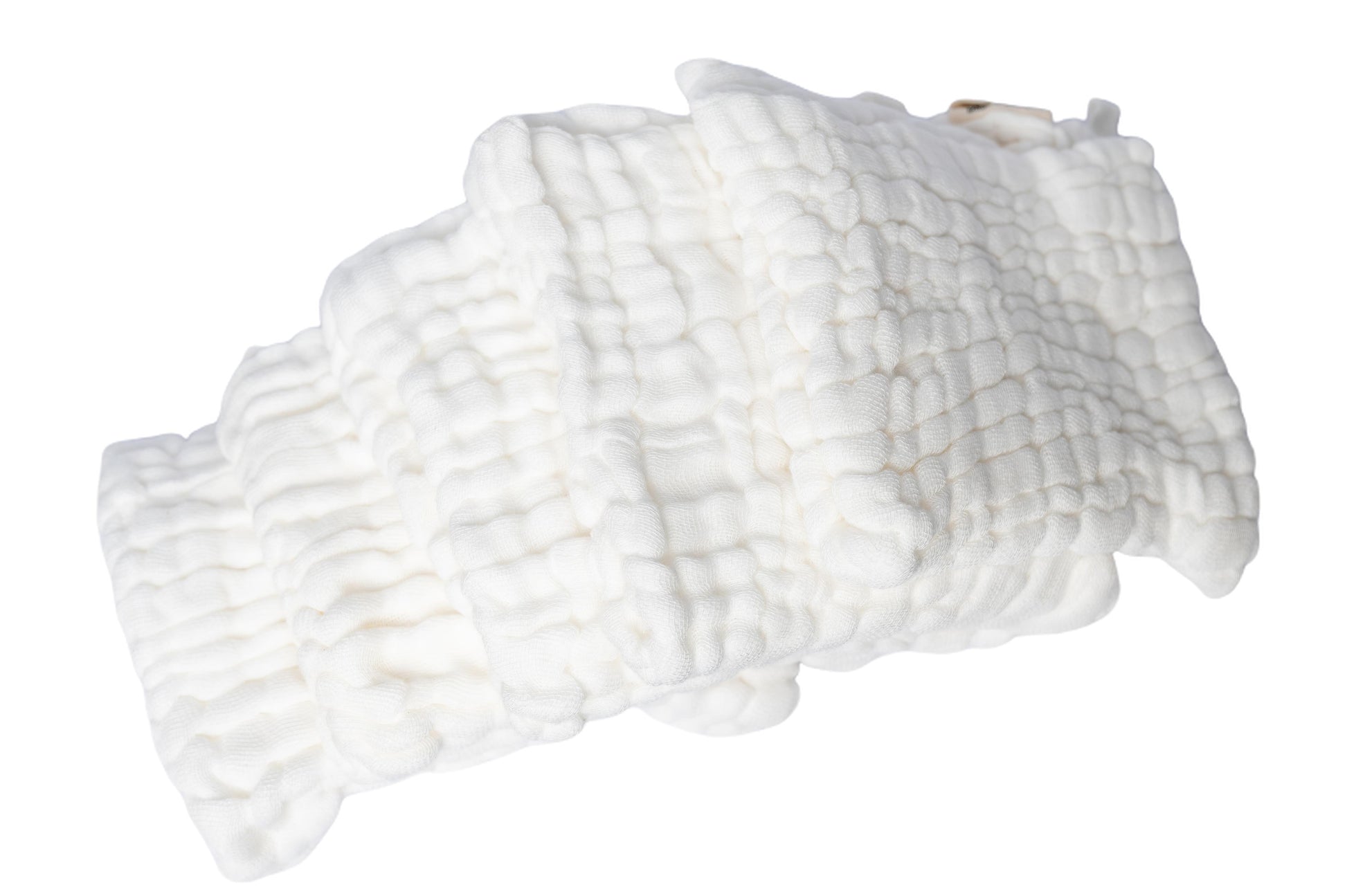 A set of organic cotton muslin  reusable baby wipes -detail 