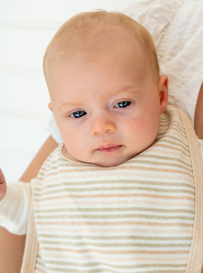 Organic Adjustable Bib - Close up 