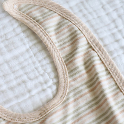 Organic Cotton Bib - Undyed detail