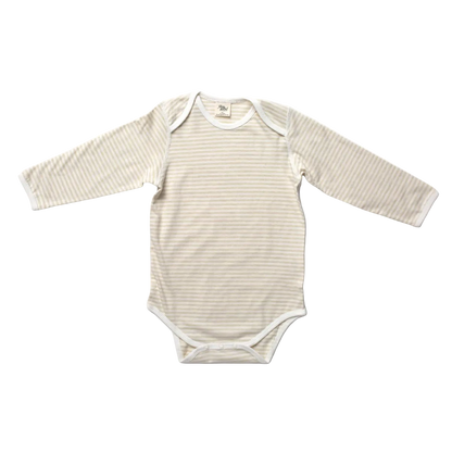 Organic Cotton Long Sleeve Bodysuit stripe 