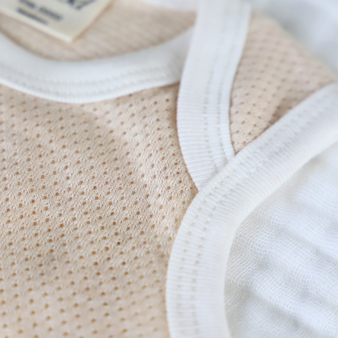 Organic Cotton Mesh , close up  details 