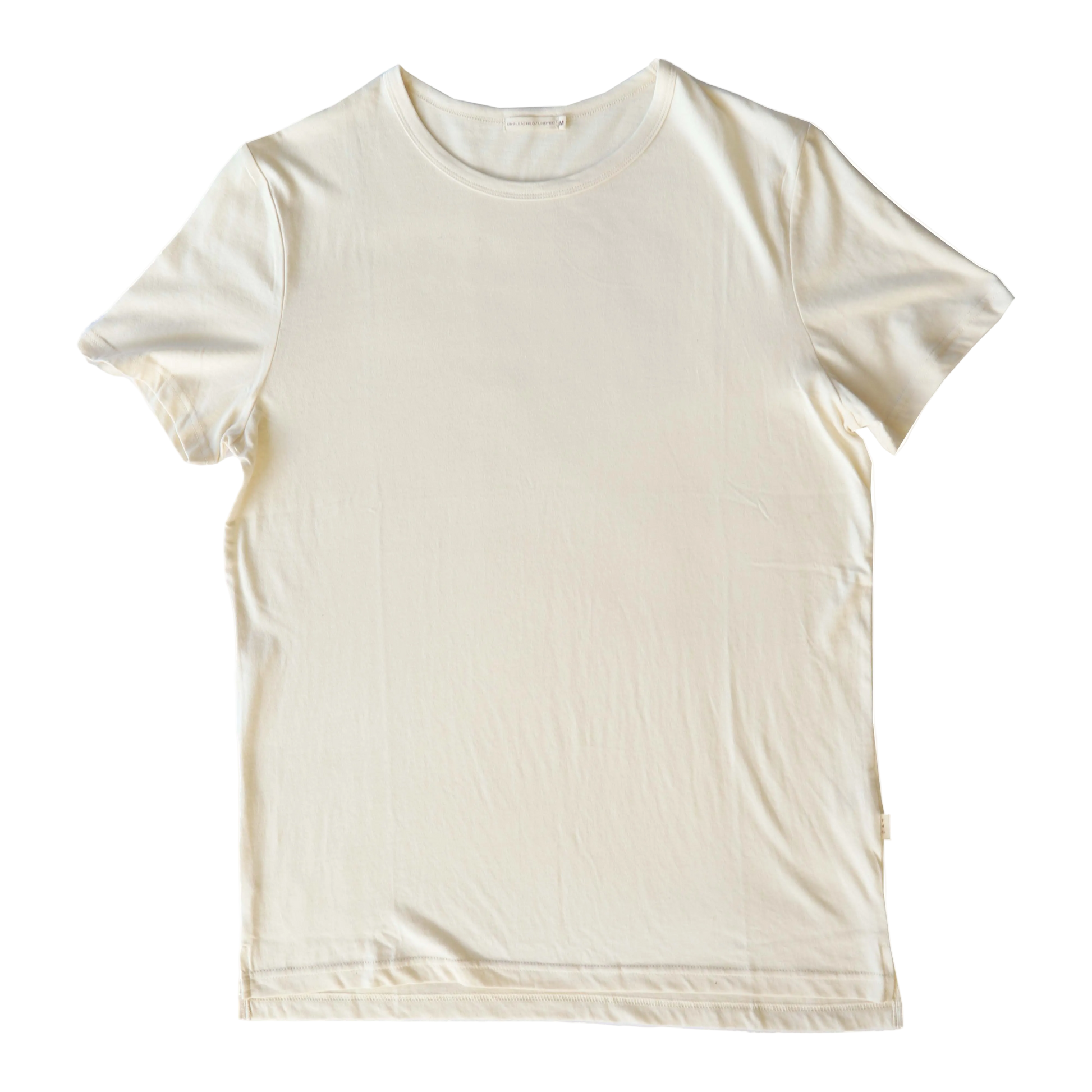 Undyed organic natural colour mens tee 