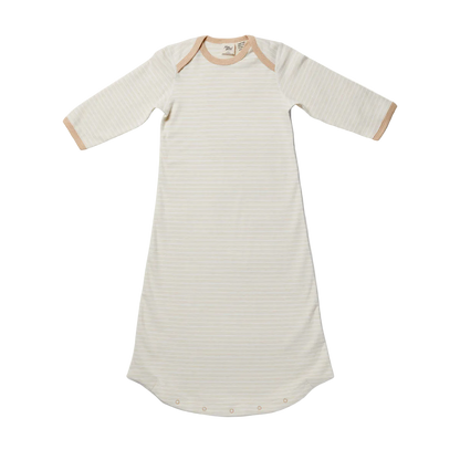 Organic multi stripe sleeping bag , snap closure 