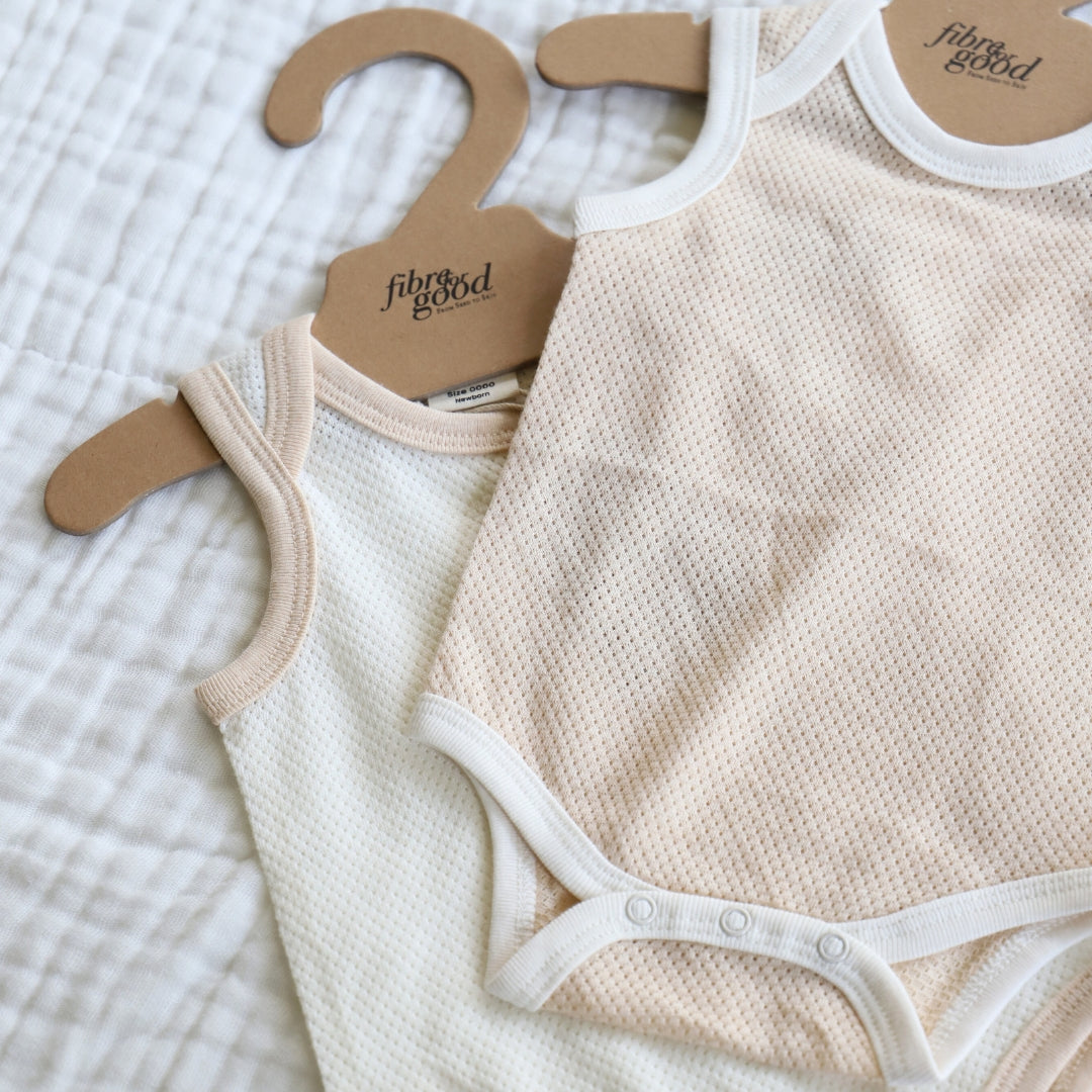 Organic natural colour cotton close up brown and white undyed 