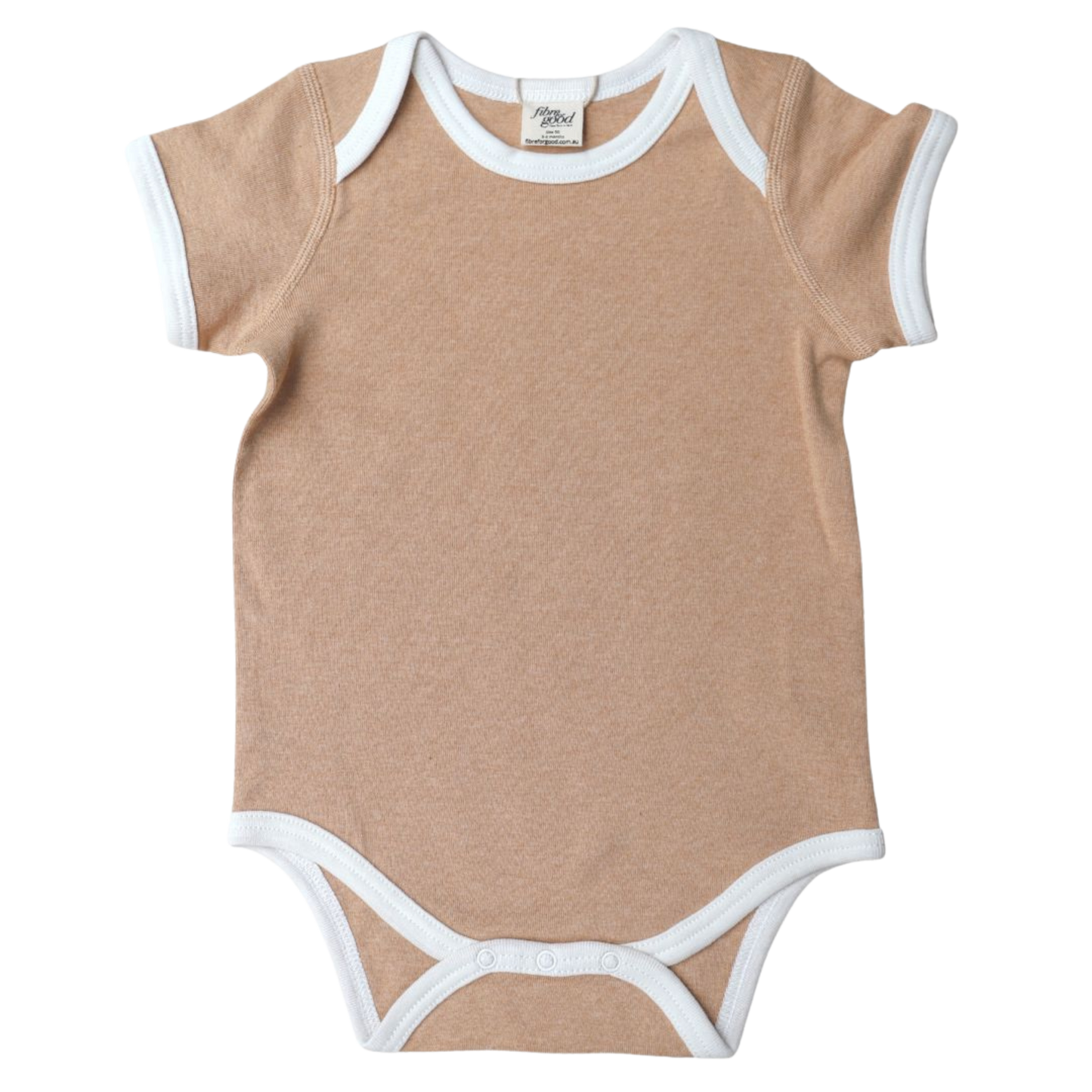 Organic cotton  short sleeve bodysuit - Undyed 