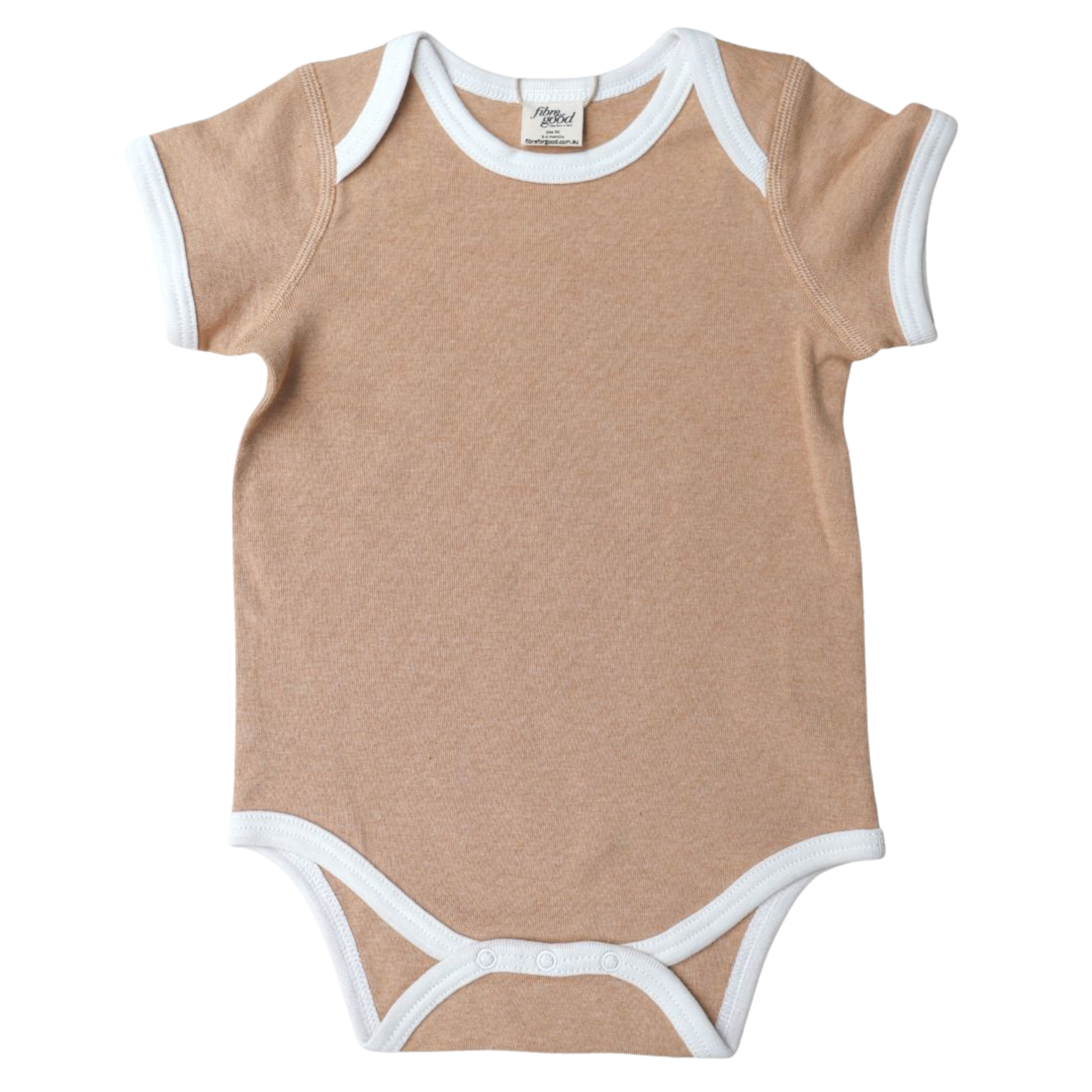 Organic cotton  short sleeve bodysuit - Undyed 