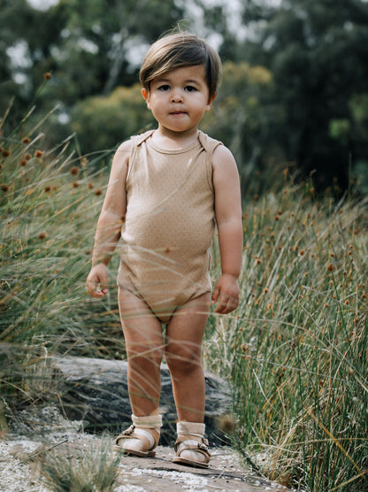 Baby in Sleeveless bodysuit 