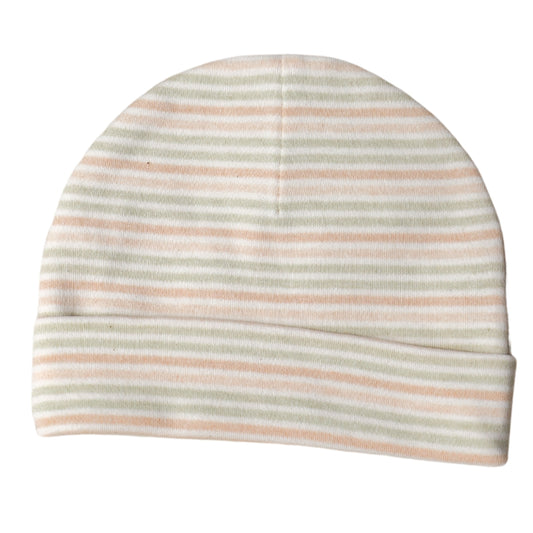 A striped beanie - Interlock 
