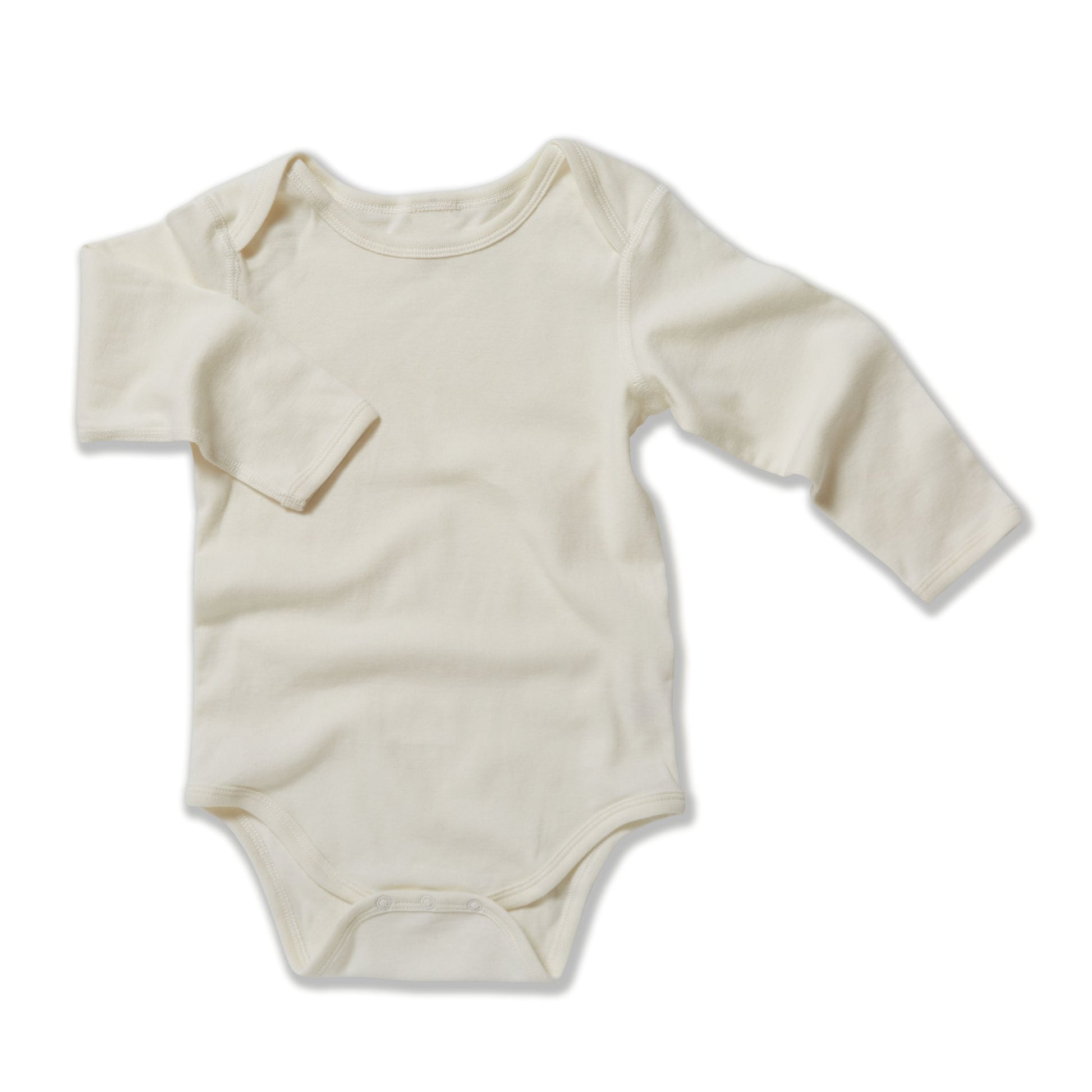 Baby Long sleeve bodysuit , Natural white