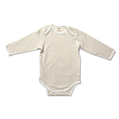 Organic Cotton Long Sleeve Bodysuit stripe 