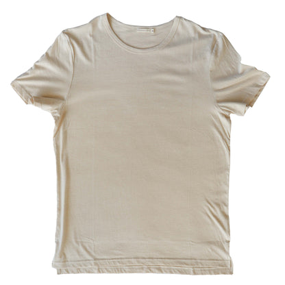 Organic Unbleached undyed mens tee - Stripe 