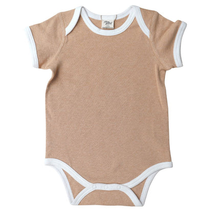 Organic cotton  short sleeve bodysuit - Undyed 
