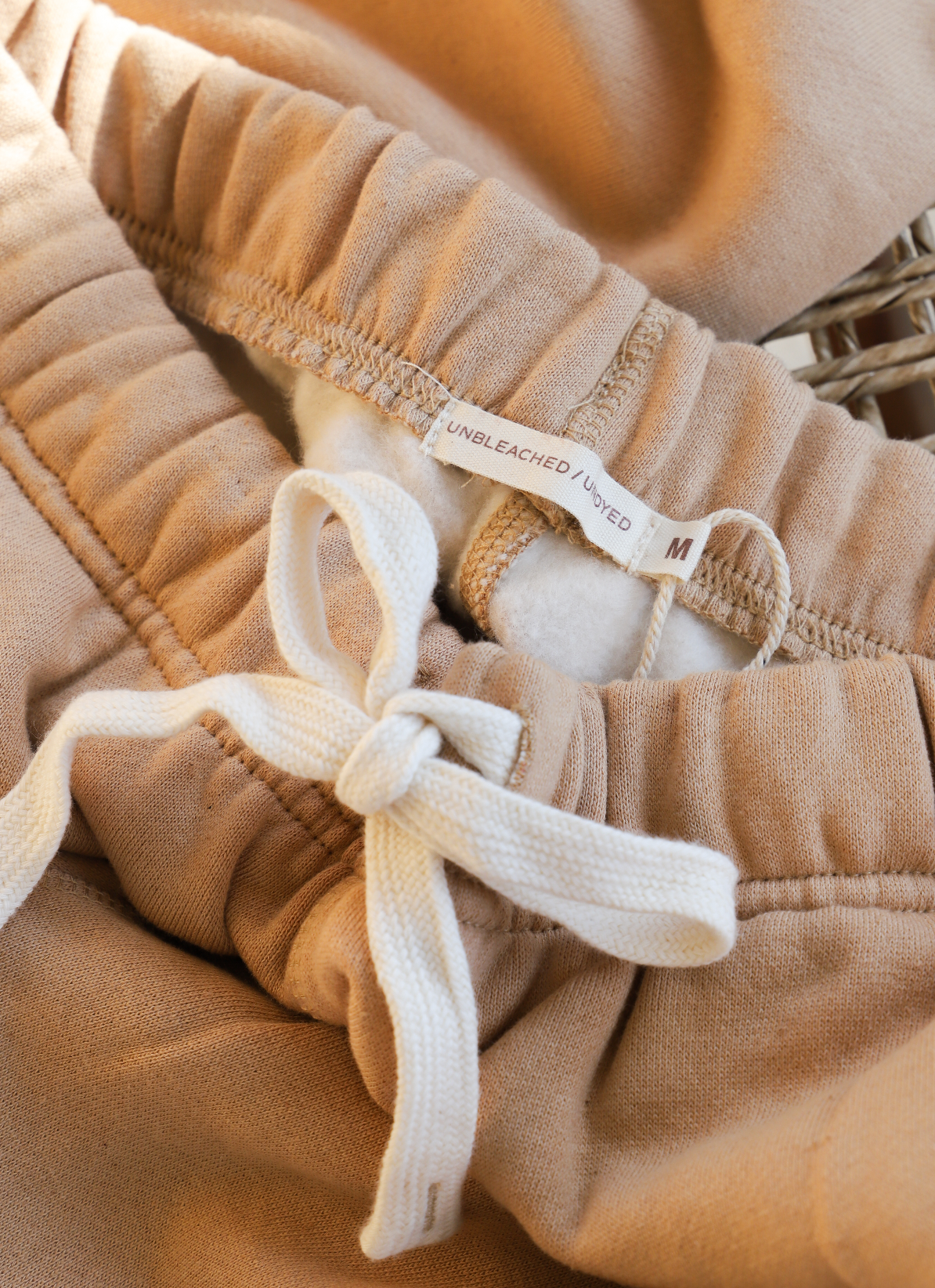 Unbeached/ Undyed, Pure Natural  Fleece Fabric