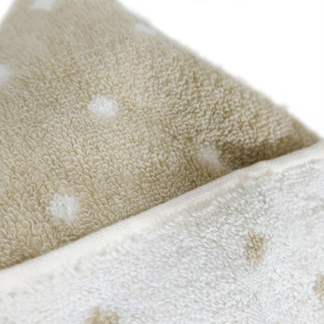 super soft Terry Towel,  jacquard dots-sage  