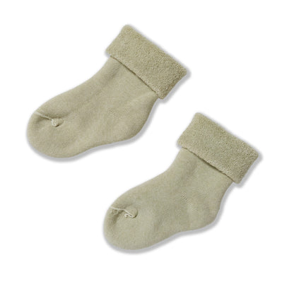 Sage, Super-soft Terry Warm and durable Rolled back cuff